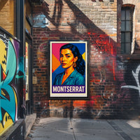 Montserrat Vibrant Portrait Poster