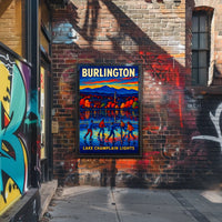 Burlington Lake Champlain Lights Poster