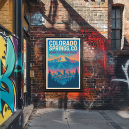 Colorado Springs, CO Home to Pikes Peak Poster