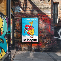 La Plagne Le Sourire En Plus Poster