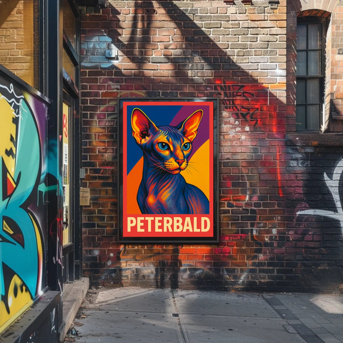 Peterbald Cat Art Poster