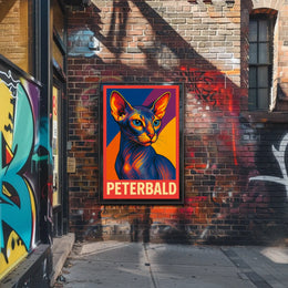 Peterbald Cat Art Poster