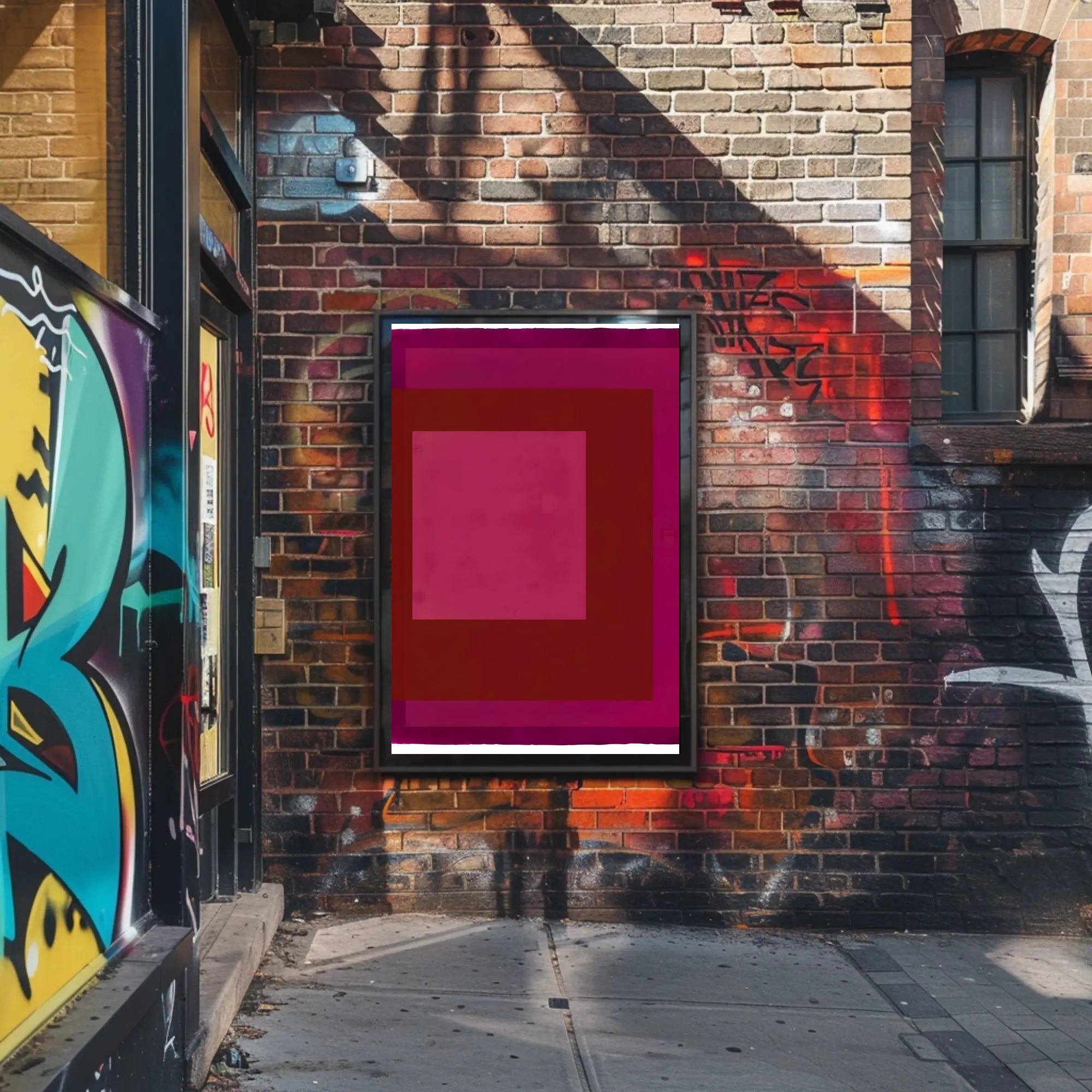 Abstract Shades of Red Poster