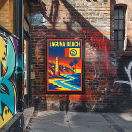 Laguna Beach Scenic Poster PosterGoat