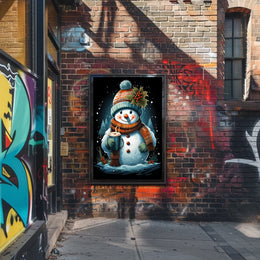 Winter Wonderland Snowman Poster