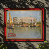 Pola Roman Arena Vintage Poster PosterGoat