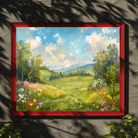 Serene Meadow Blossoms Poster