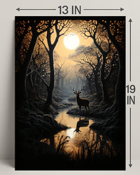 Enchanted Forest At Dusk Poster