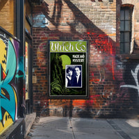 Magic and Mystery Gothic Castle Dragon Art Nouveau Poster