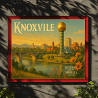 Knoxville Travel Poster Gateway to the Smokies