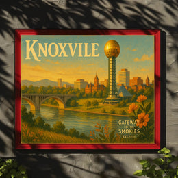 Knoxville Travel Poster Gateway to the Smokies