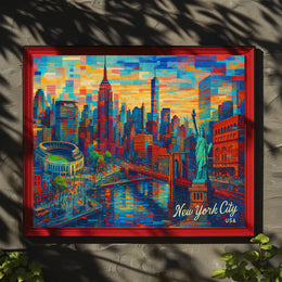 New York City Skyline Poster