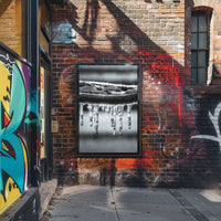 Icicle Serenity: Winter Calm Artistic Poster