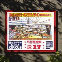 Clyde Beatty-Cole Bros. Circus Poster