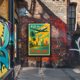 Fly to Miami Poster