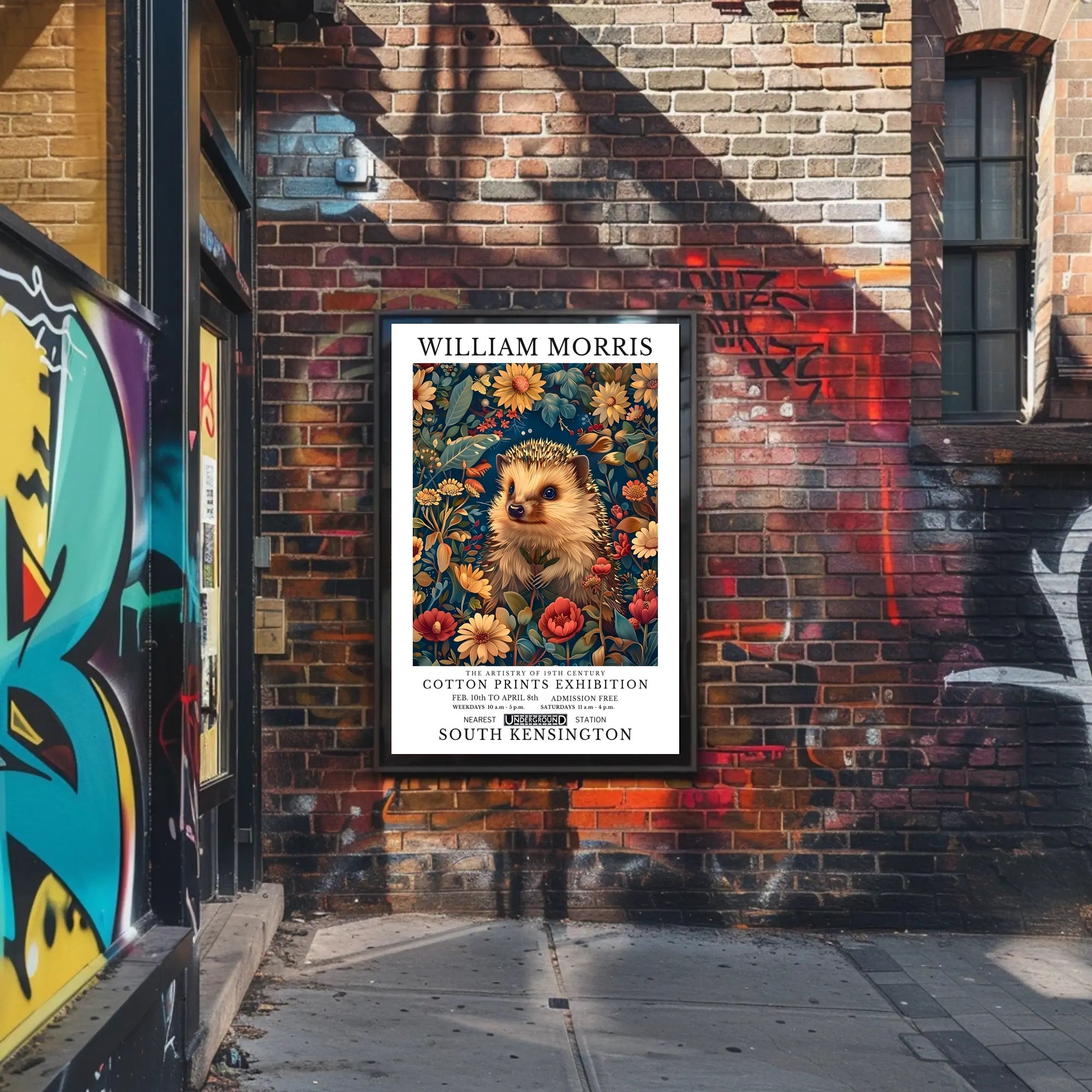 William Morris Nature Artistry Exhibition Poster