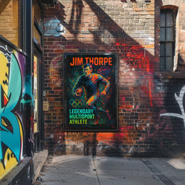 Jim Thorpe Legendary Multisport Athlete Jim Thorpe Poster