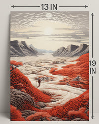 Journey Through The Crimson Valley Poster