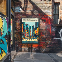 New York City Street Scene Poster