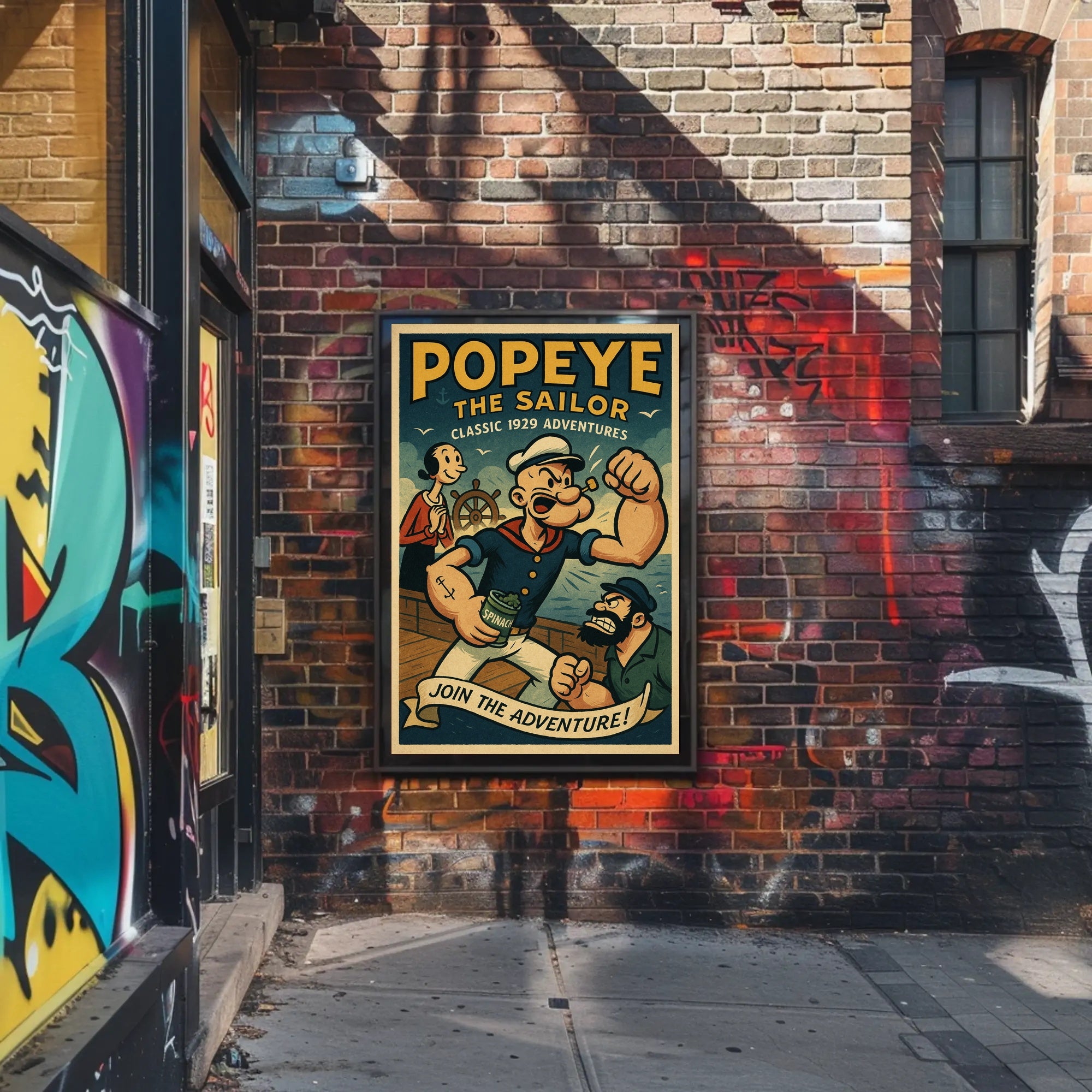 Vintage Sailor Adventure Pop Culture Poster