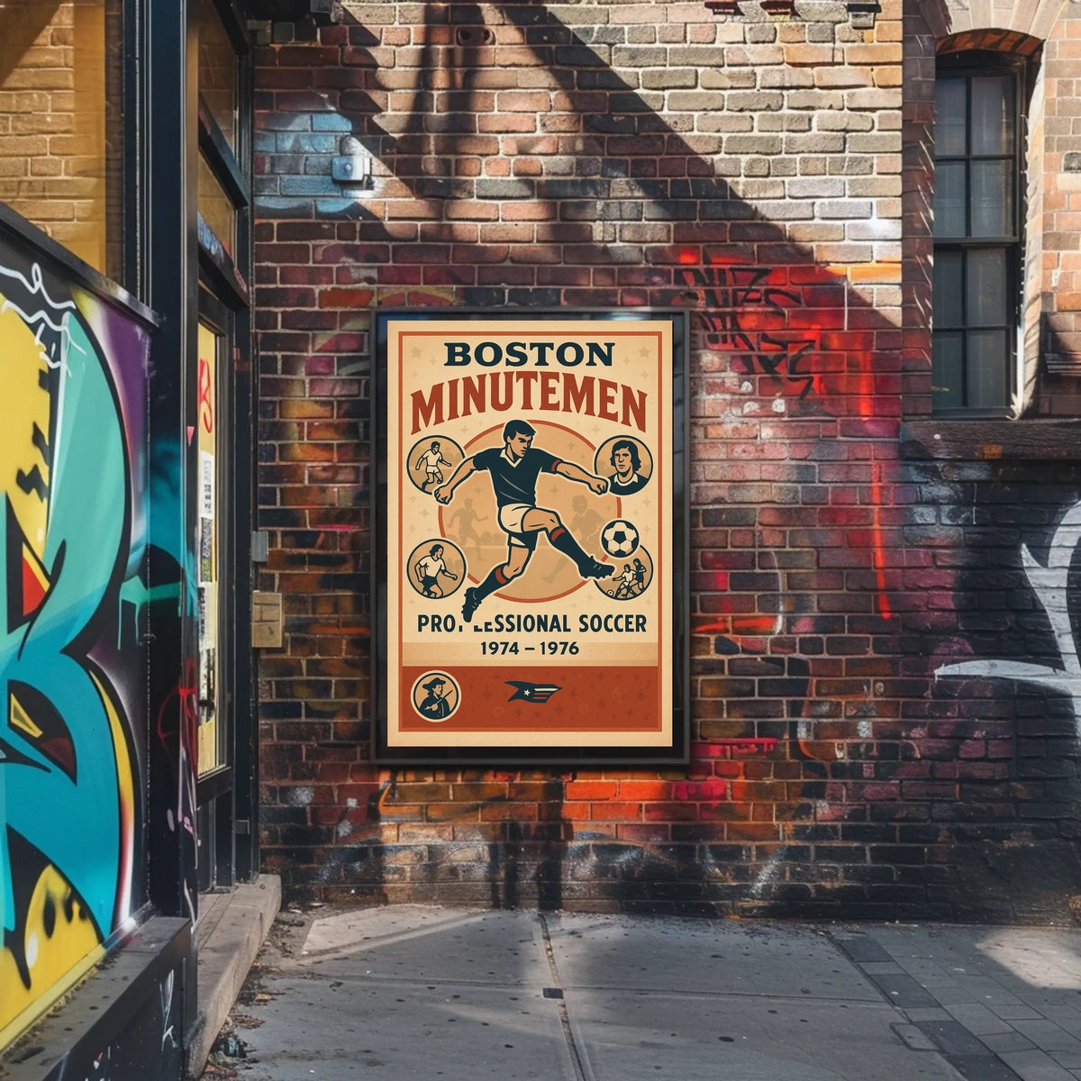 Boston Minutemen Soccer Team Poster