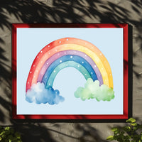 Watercolor Rainbow Delight Poster