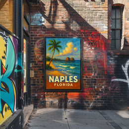 Naples Florida Poster Coastal Wall Art 18x24 Print Gallery
