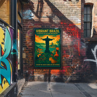Vibrant Brazil A Tapestry of Culture and Nature Poster