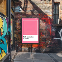 Pink Carnation Modern Color Palette Reference Poster PosterGoat