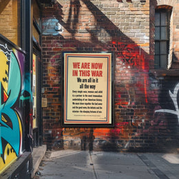 We Are Now in This War Poster PosterGoat