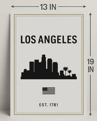 Los Angeles Skyline Poster PosterGoat