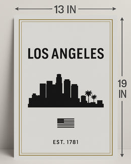 Los Angeles Skyline Poster PosterGoat
