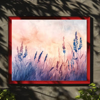 Serene Nature-Inspired Watercolor Landscape Art Poster