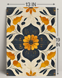 Elegant Abstract Floral Design: Artistic Poster