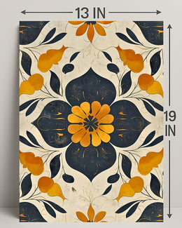 Elegant Abstract Floral Design: Artistic Poster