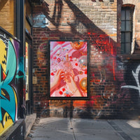 Vibrant Glamorous Nightlife Celebration Artistic Poster PosterGoat