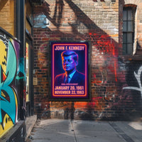 John F Kennedy Vintage Portrait Patriotic 35th Poster