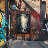 Enchanted Forest With Ravens Poster