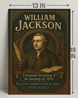 William Jackson Esteemed Secretary of the Society of Arts Poster PosterGoat