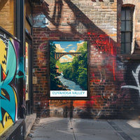 Cuyahoga Valley National Park Vintage Travel Poster