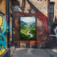 Serene Terraced Landscapes Poster