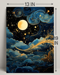 Celestial Nightscape Poster PosterGoat