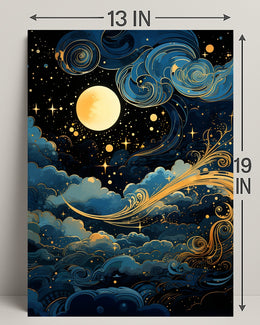 Celestial Nightscape Poster PosterGoat