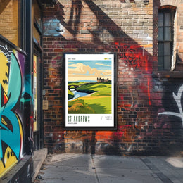 St Andrews Historical Landscape Travel Poster