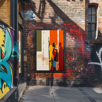 Cultural Silhouettes Vibrant Poster Wall Art