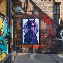 Futuristic Fashion Portrait Art Print for Home Decor PosterGoat