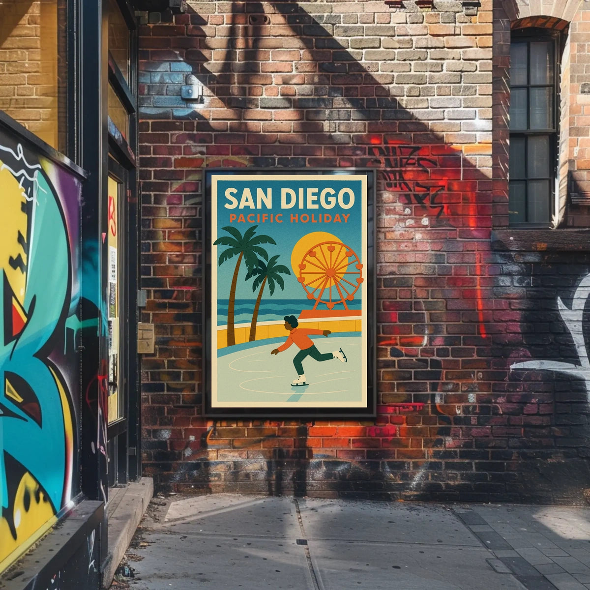 San Diego Pacific Holiday Poster