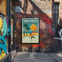 San Diego Pacific Holiday Poster