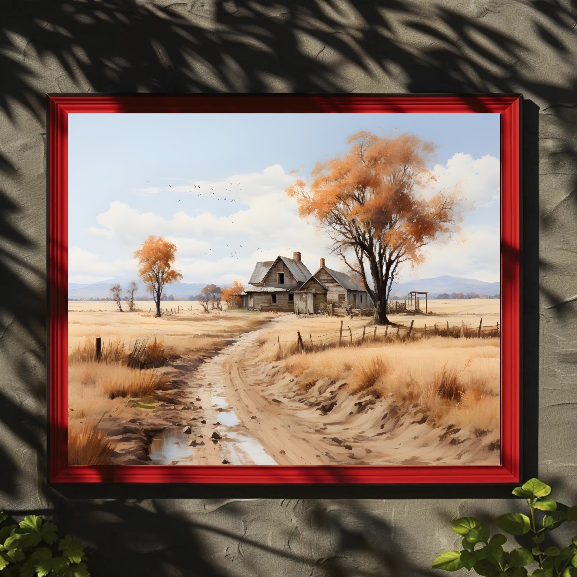 Autumn Serenity in the Countryside Poster