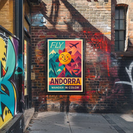 Fly Andorra Wander in Color Poster